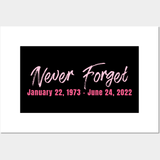 Never Forget Pro Roe 1973 Abortion Rights Women's Health Posters and Art